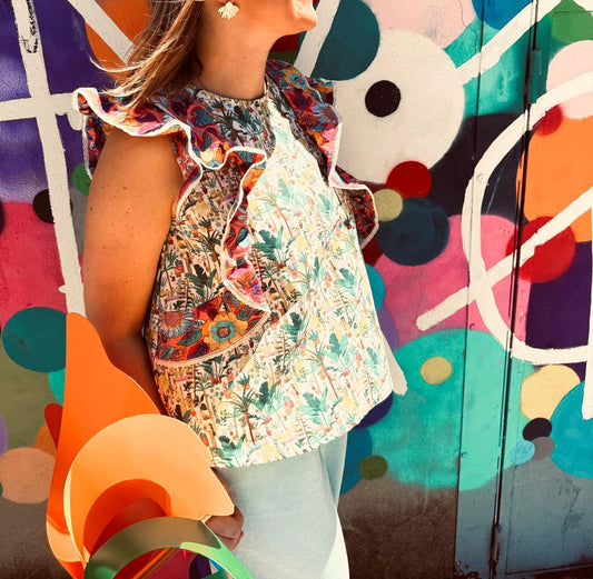 Blouse Gaïa (bicolore)